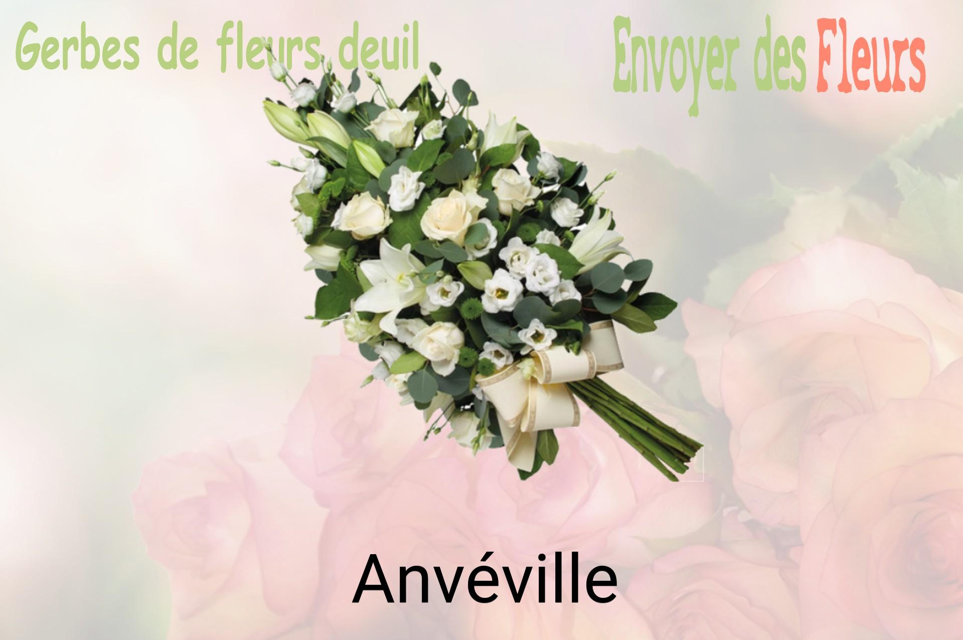 Gerbe de fleurs de deuil livrée à Anvéville